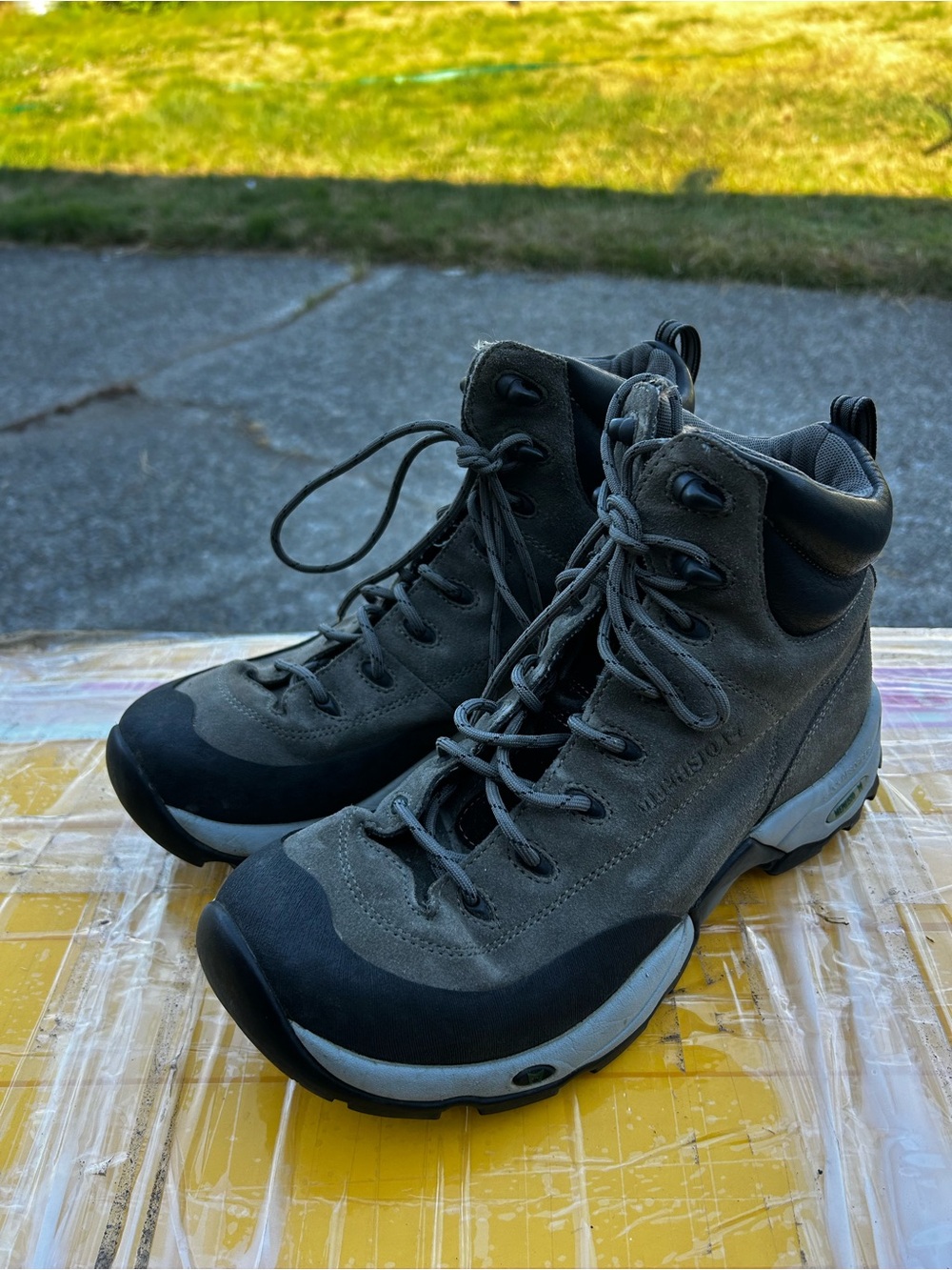 Mephisto MO-14-2C Men’s Olive Black Leather hiking Boots Size 8M